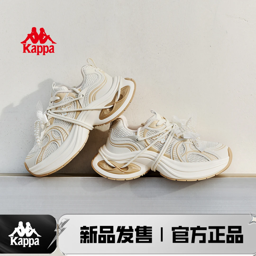 Kappa/卡帕【千禧风】增高老爹鞋女背靠背秋季厚底时尚潮流鞋子12CZ