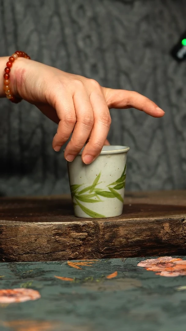 【闪购商品】杯釉下彩手工手绘同款陶器