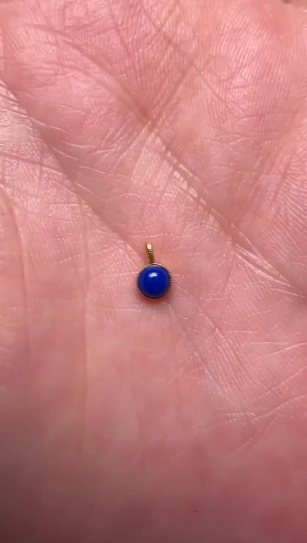 【闪购商品】青金石颈饰未镶嵌青金侧挂