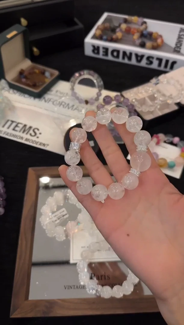 合金手链水晶白阿赛x3514