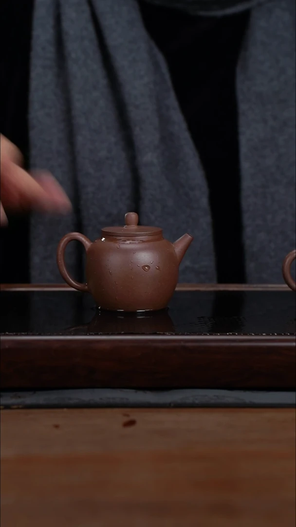 茶壶紫砂160cc黄龙山原矿紫泥17