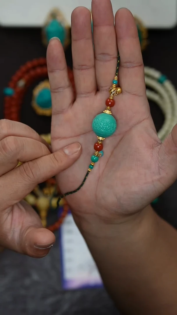 绿松石未镶嵌锁骨绿松石锁骨