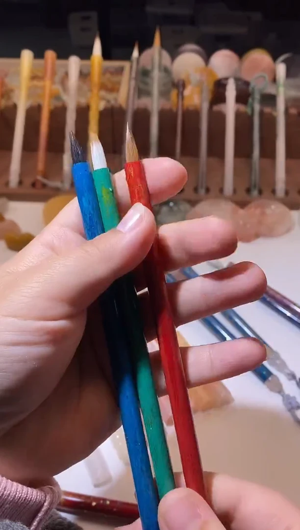 2号大漆加玉石小楷出锋1.8单支