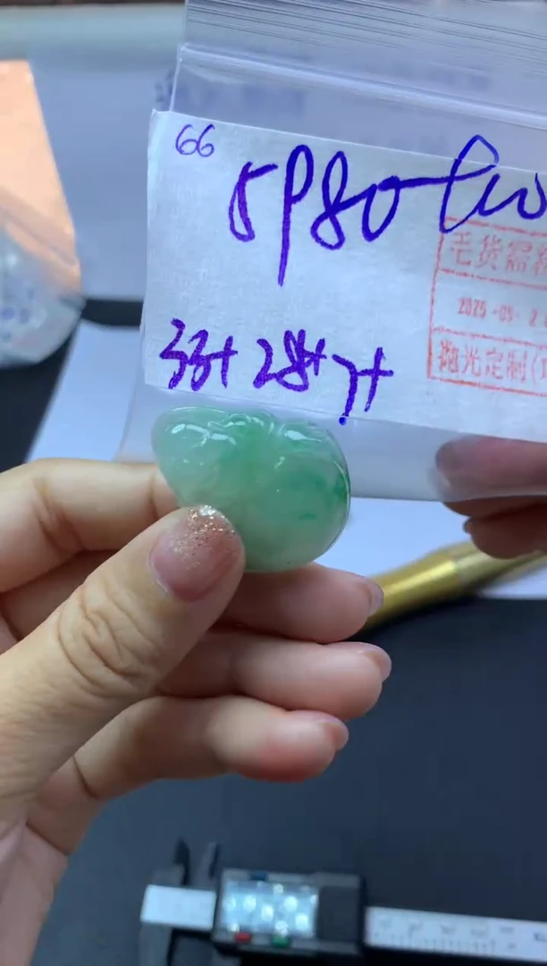未镶嵌定制翡翠66站佛*5990元毛货需精抛光
