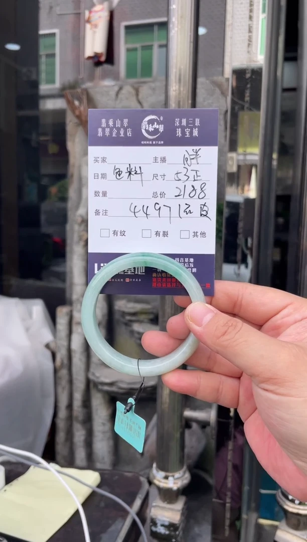 未镶嵌手镯翡翠W 53正圈4497