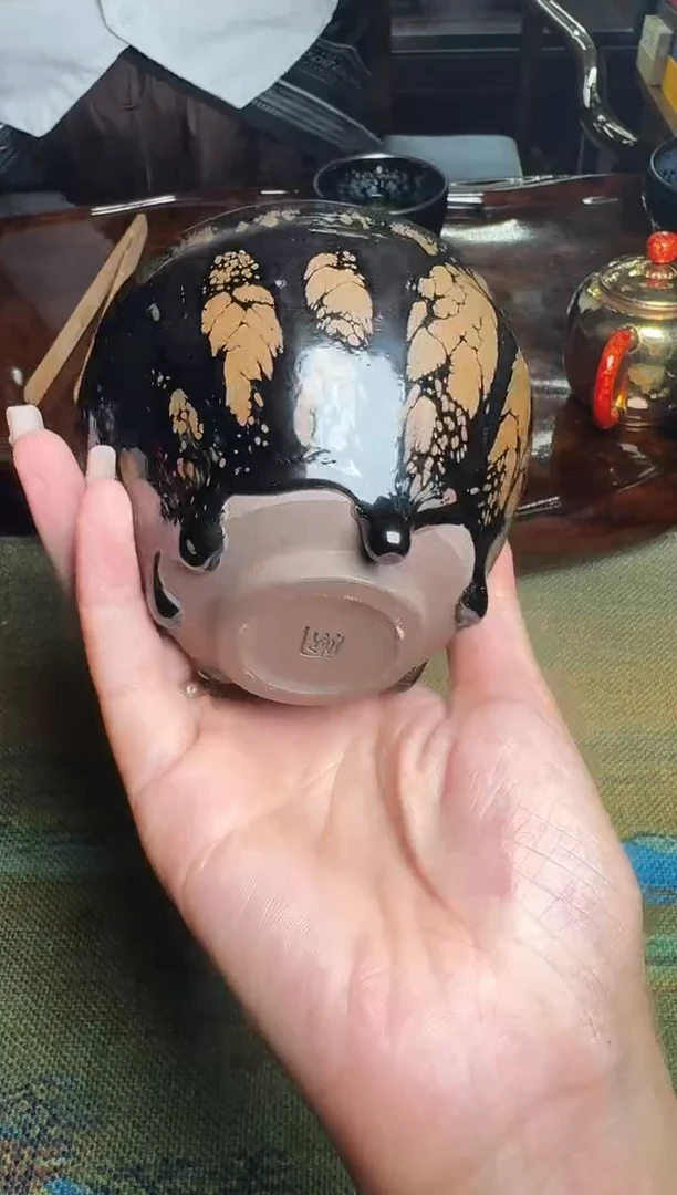 茶盏阙梅娇水墨牡丹9