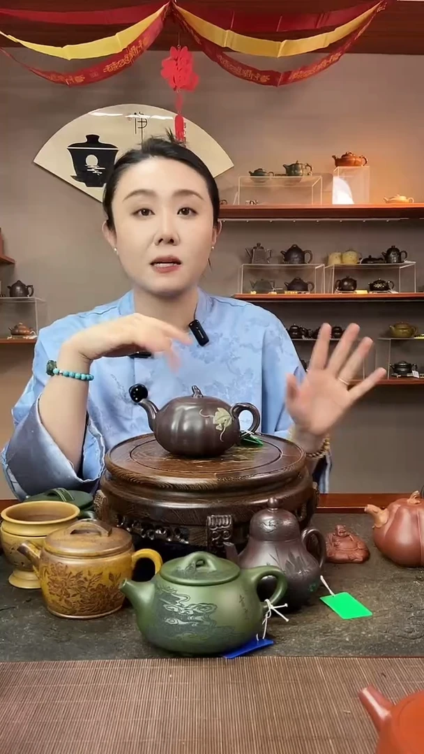 茶壶紫砂南瓜壶 家藏紫茄泥