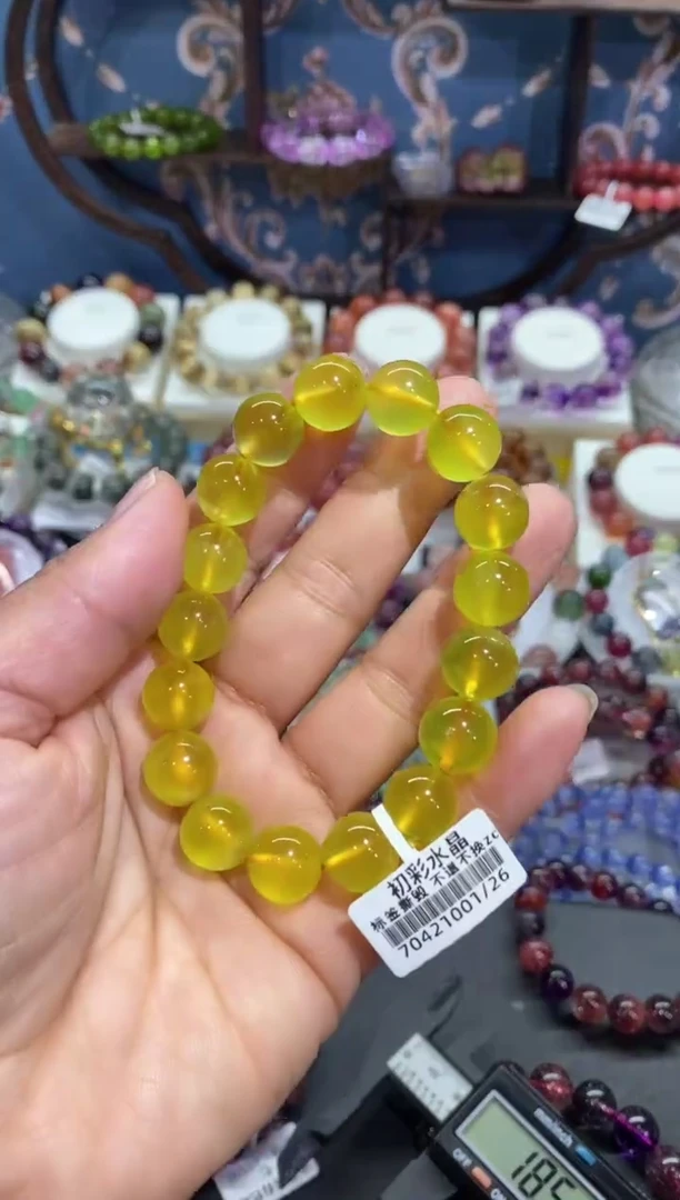 【闪购商品】葡萄石手串未镶嵌金葡萄11+