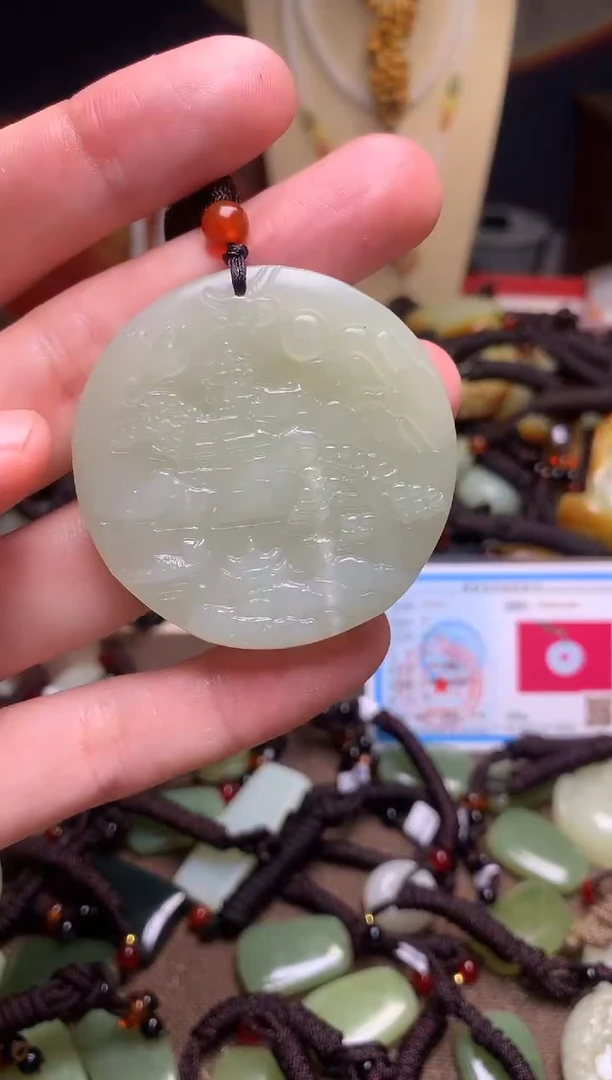 颈饰未镶嵌和田玉新疆料青海料清水和田玉吊坠