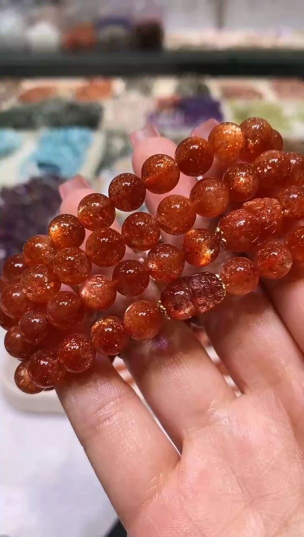 未镶嵌手链长石多样性发其一金太阳8+