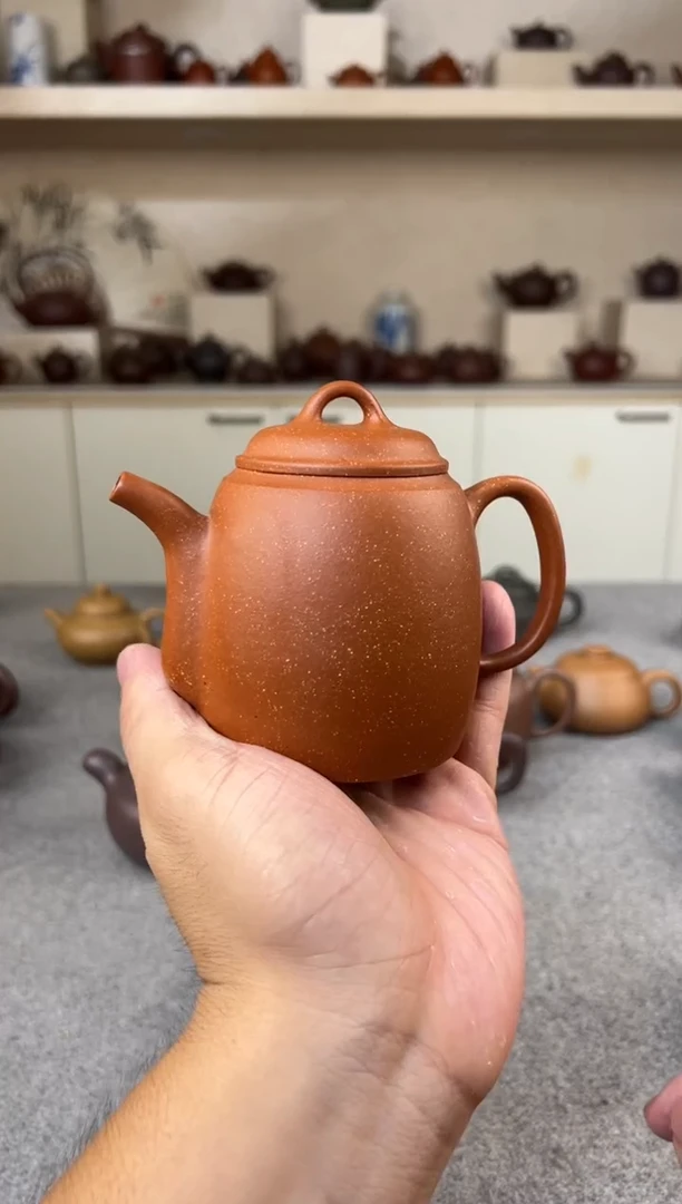 茶壶紫砂古秦权-段泥-半手工