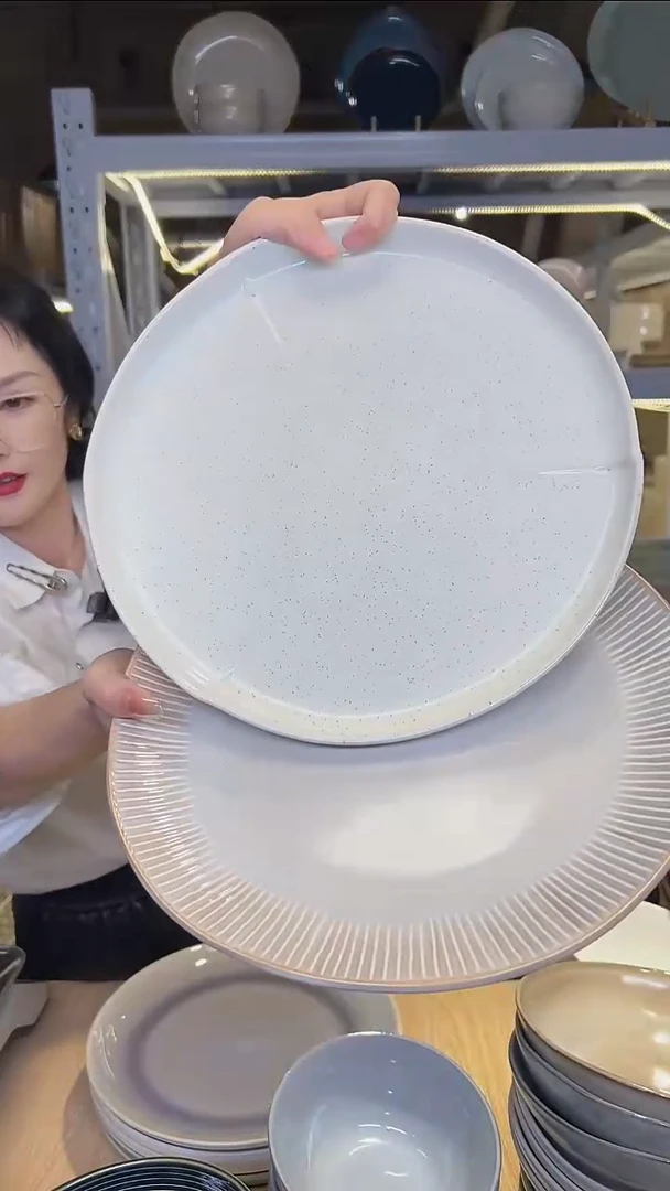 瓷345外贸尾货高温釉下彩陶瓷餐具默认微瑕
