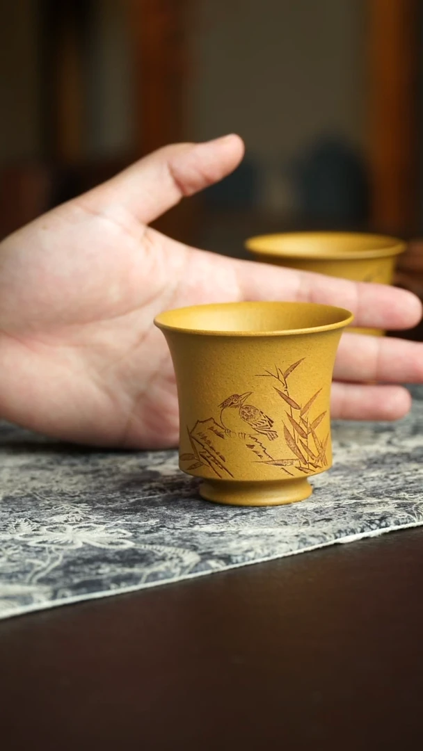茶杯紫砂16号宜兴紫砂原矿作品