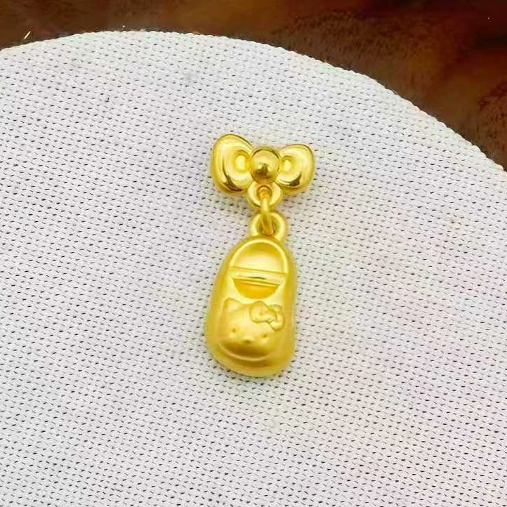 足金999 蝴蝶KT拖鞋吊坠 1.59