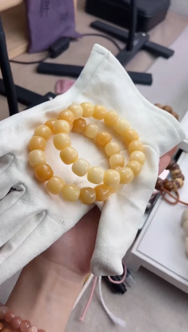 【闪购商品】菩提根/象牙果手串p27干磨嘎嘎冒油桶珠12*13mm