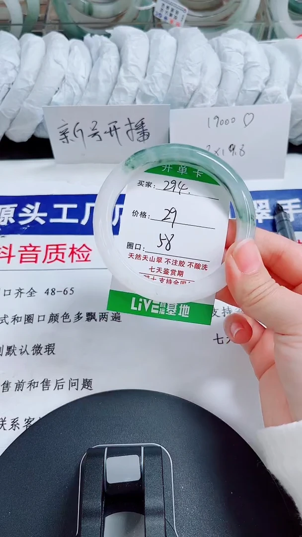 未镶嵌手镯石英质玉294-57/58