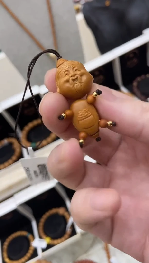 菩提把件橄榄核雕刻富甲天下手把