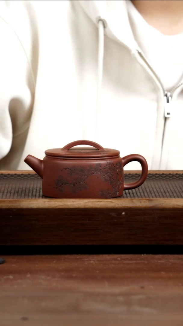 茶壶紫砂苏*四号井底槽青汉瓦220CC