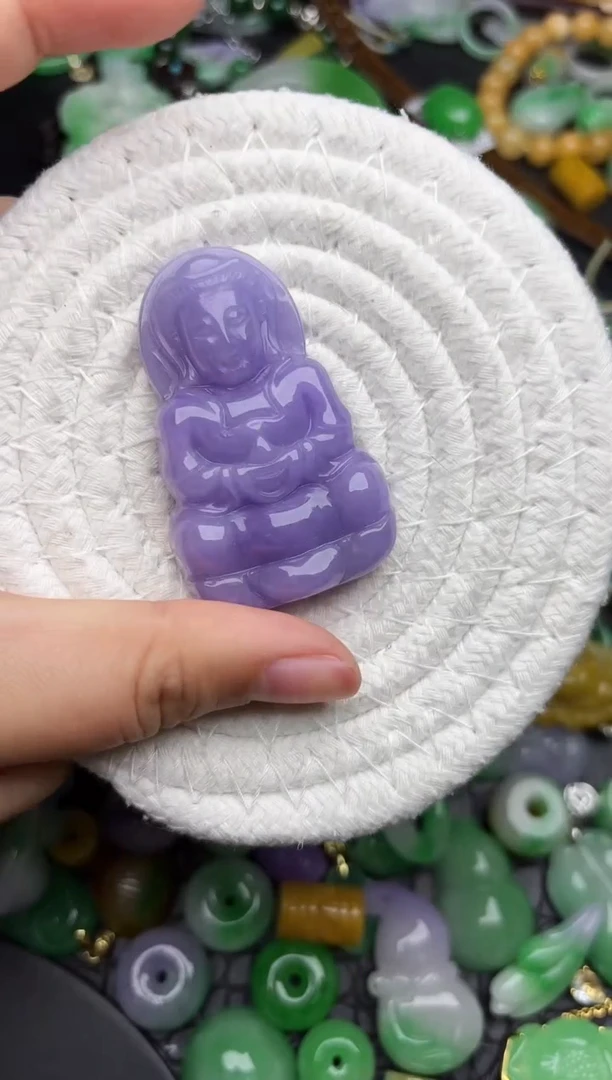 颈饰未镶嵌翡翠缅甸翡翠吊坠