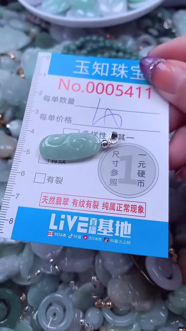 翡翠未镶嵌吊坠(不含链)5411