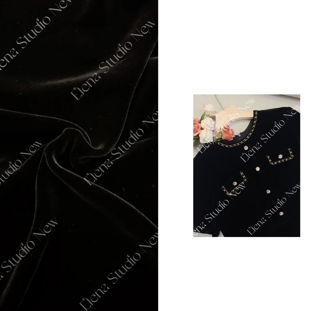 大甜甜【松露黑巧】设计感精致小香风连衣裙气质优雅中长裙