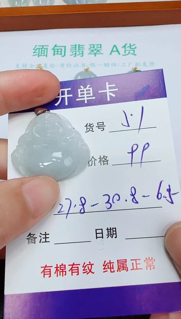 翡翠未镶嵌吊坠(赠链)51