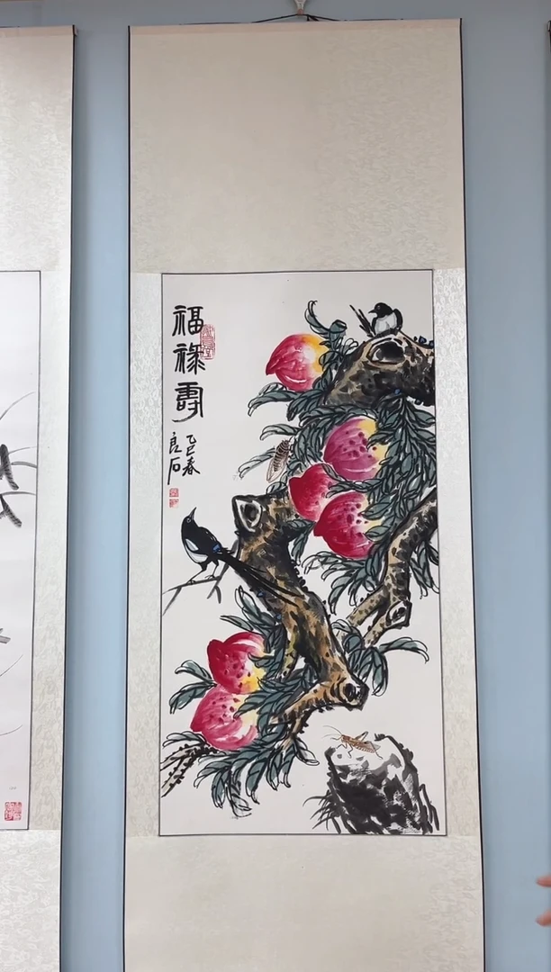 国画前*武天庆老师福禄寿