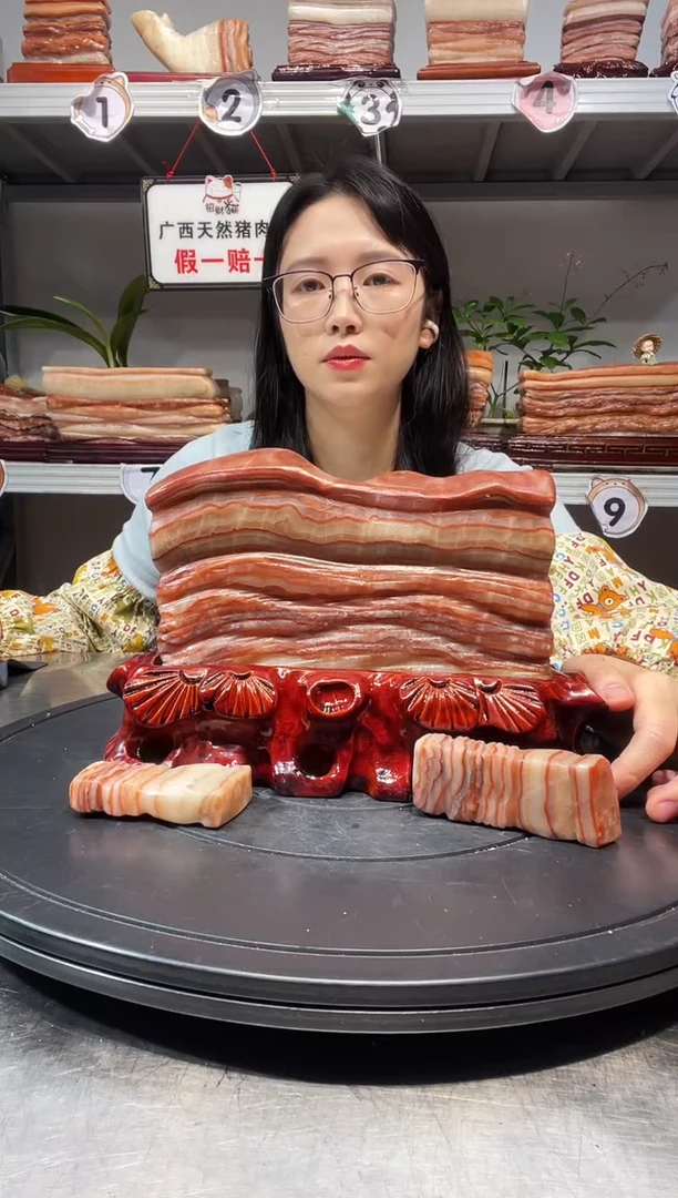 石材天然石材柳州猪肉石20-16-3.5