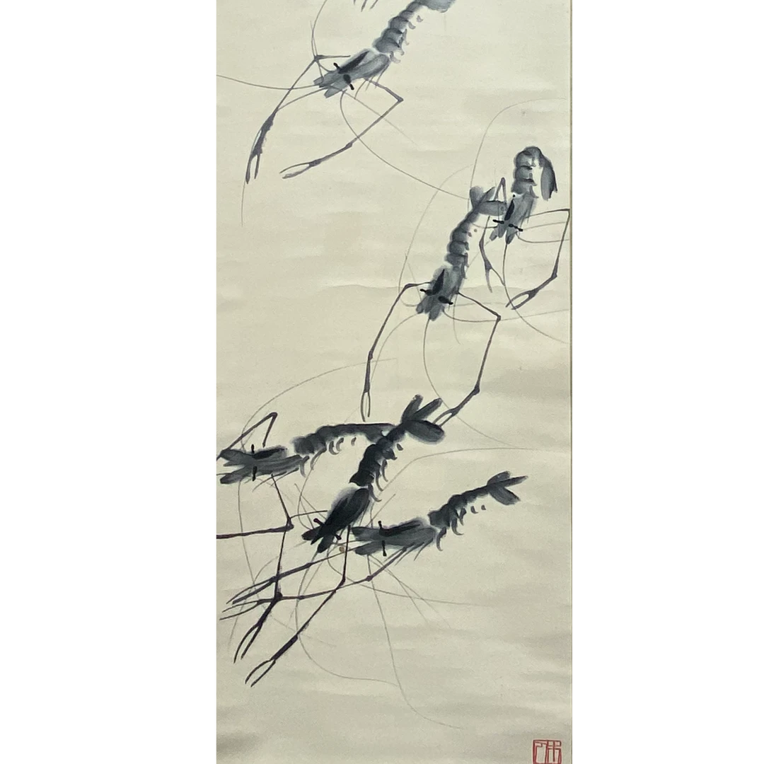 DY5727齐先生 花鸟 纸本34*138 2172