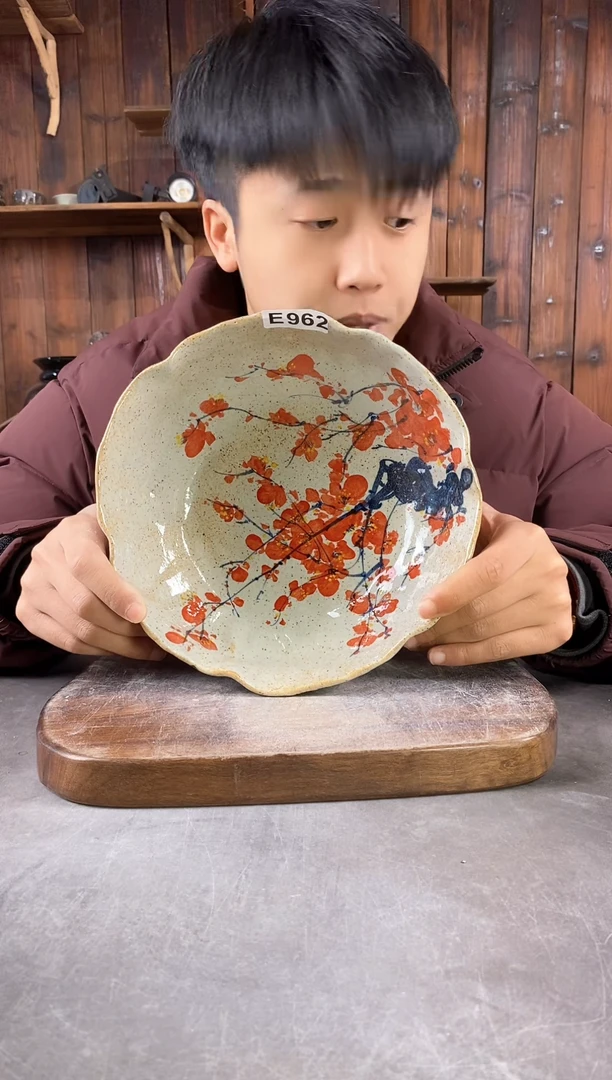 【闪购商品】碗982，手工手绘，新年快乐！