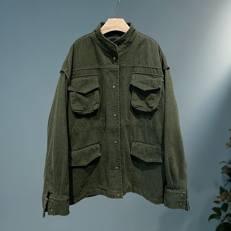 韩国新款高克重户外工装外套