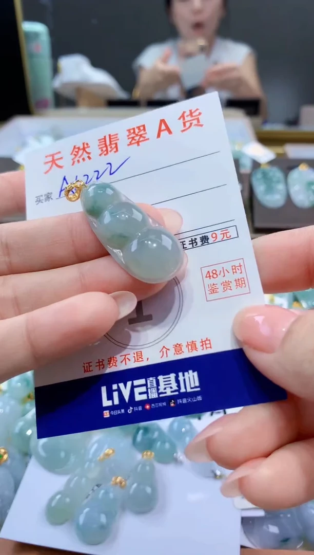 颈饰未镶嵌翡翠天然翡翠A货挂件