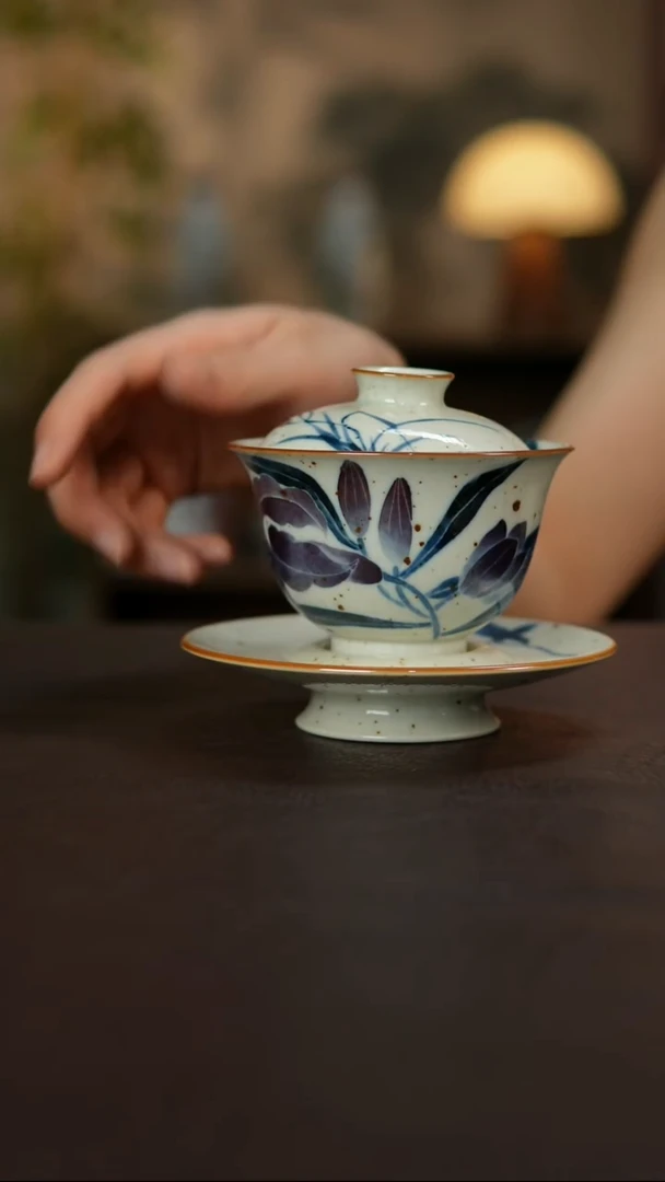 杯景德镇陶瓷杯碗柴烧多人
