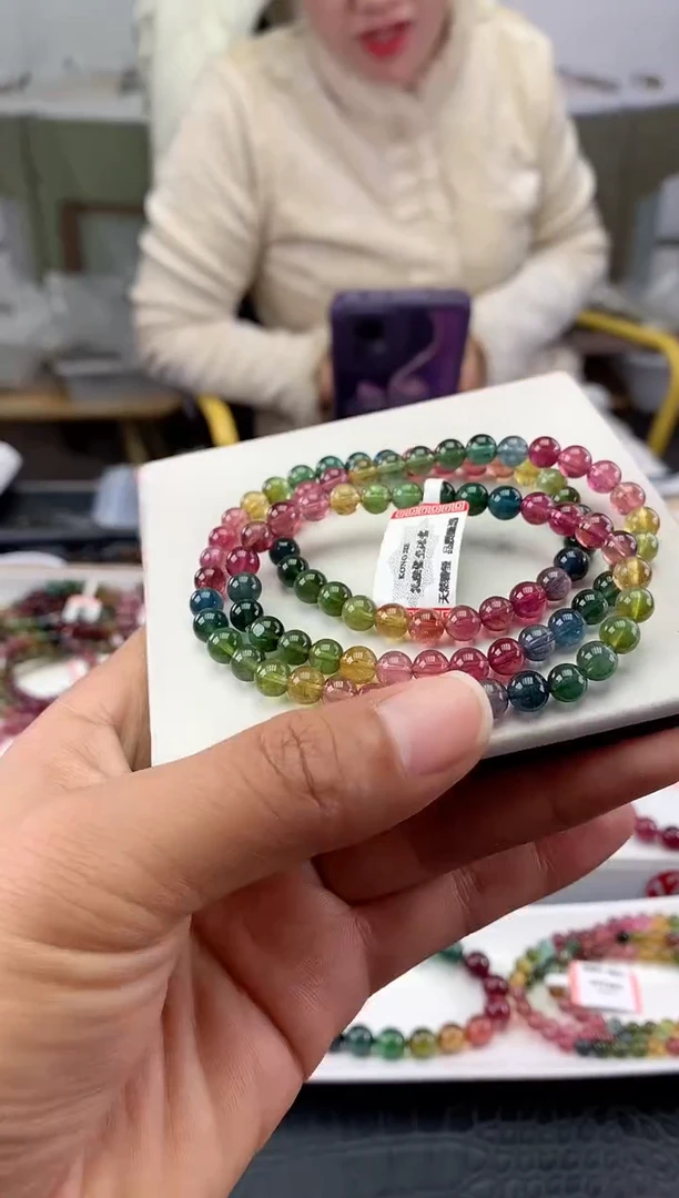 未镶嵌手串碧玺多样性发一条