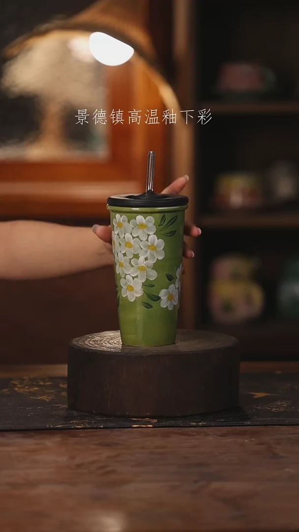 陶瓷景德镇高温釉下手绘陶瓷107