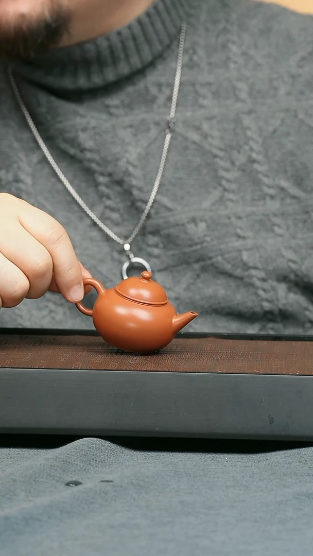 【闪购商品】紫砂茶壶五堂 秋水-潮州朱泥
