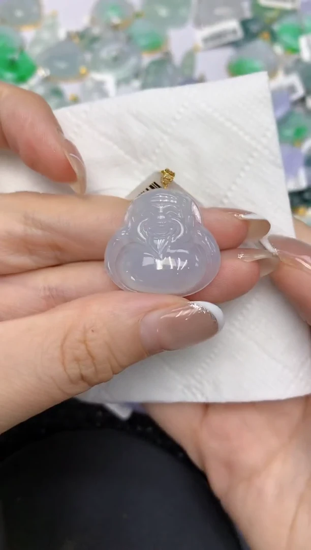 颈饰18K金镶嵌翡翠11111111