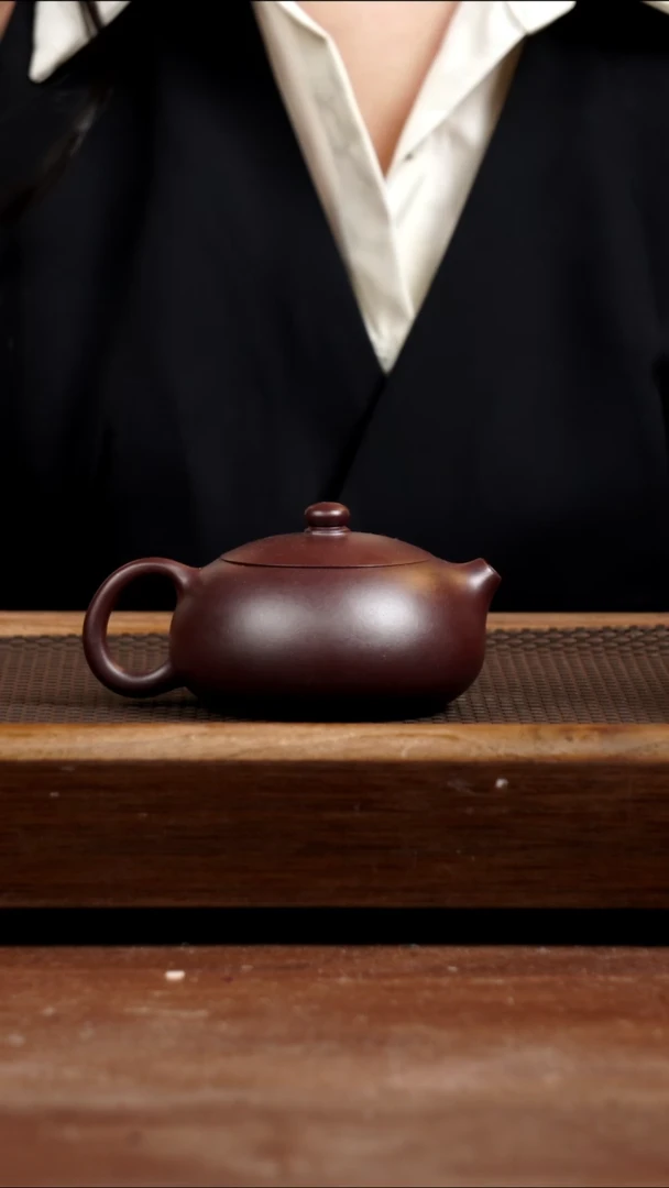 茶壶紫砂龙血砂扁西施175CC