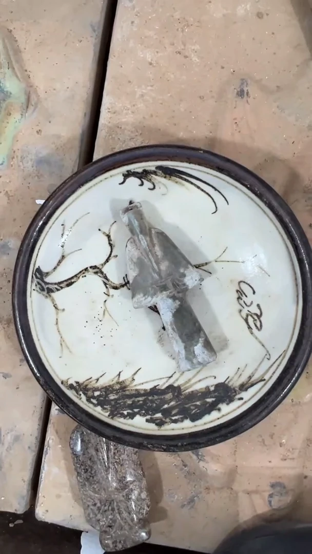 瓷片手工，手绘，瓷器