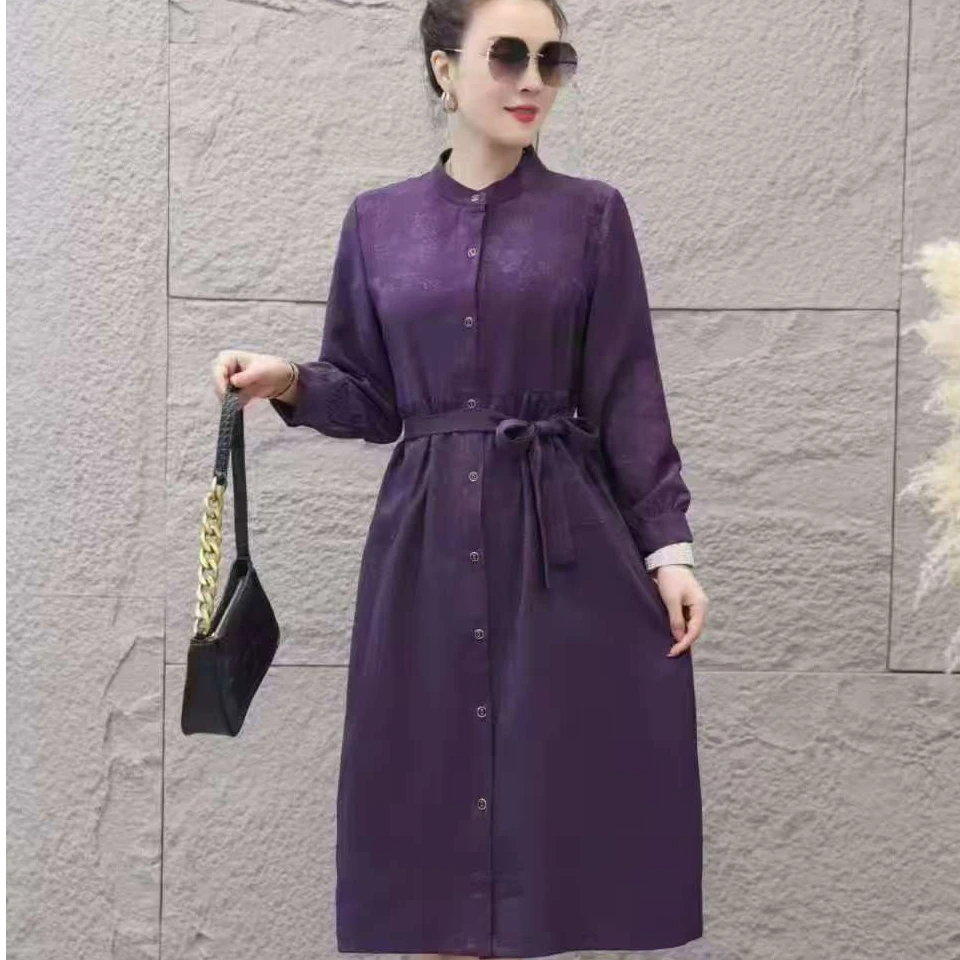 【阿芝专属】8862-中老年妈妈装春夏新款时尚显瘦休闲妈妈装连衣裙