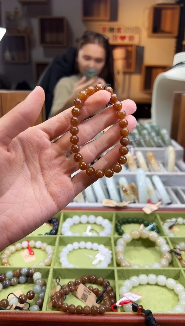 未镶嵌手串和田玉金山糖手串卡8