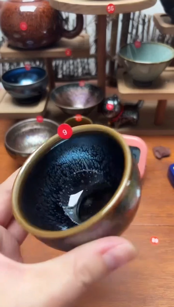 茶盏燎*。9号建盏工匠茶器