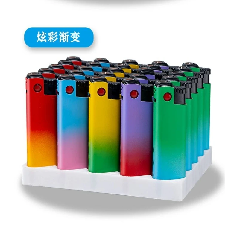 3D鱼眼金属直冲防爆防风蓝焰打火机潮流