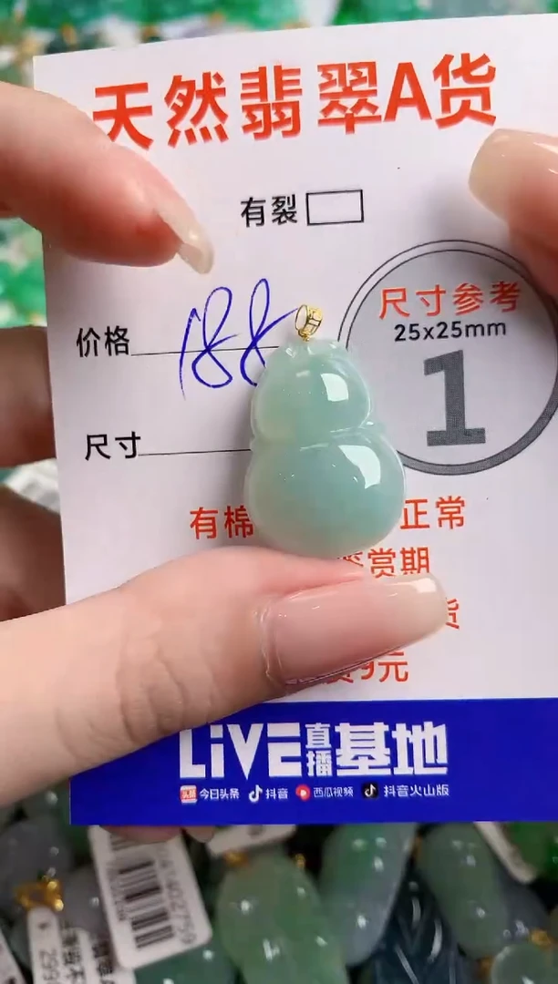 翡翠18K金镶嵌颈饰0229048060