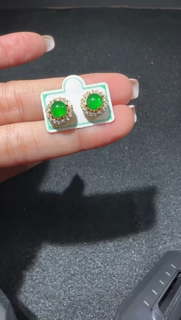 【闪购商品】翡翠耳饰未镶嵌多样性发货拍一发一
