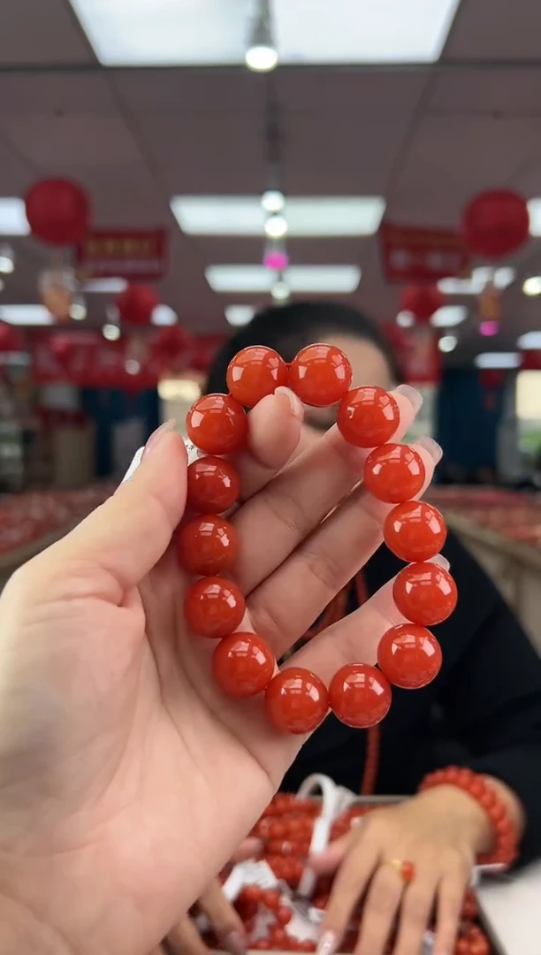 【闪购商品】南红玛瑙珠串未镶嵌多样发其一/15/HS9991254