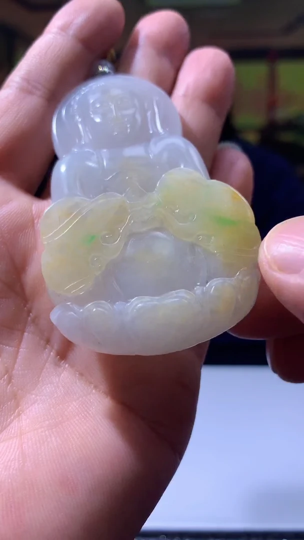 【闪购商品】定制翡翠未镶嵌1091hn-毛货挂件19