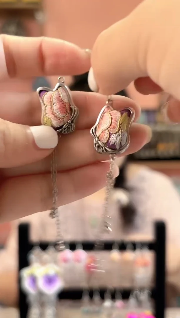 织绣艺枝独绣老绣饰品37