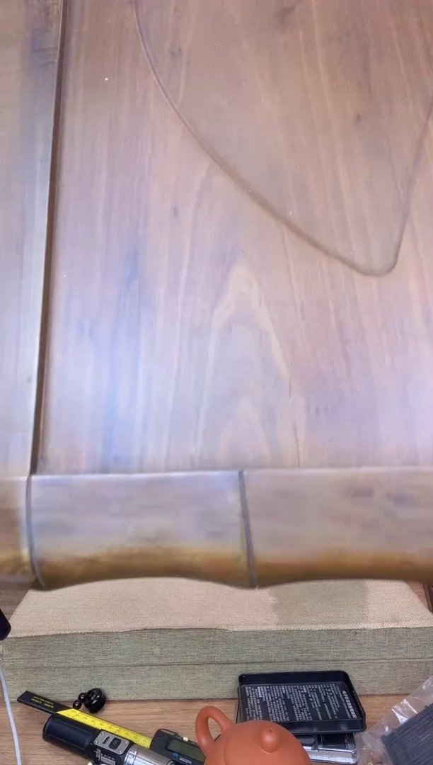 乌木类书架295绿檀茶盘70*35*5   大瑕疵