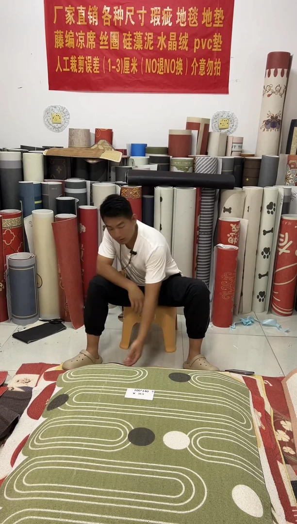 不退不换瑕疵丝圈地垫100*140cm109